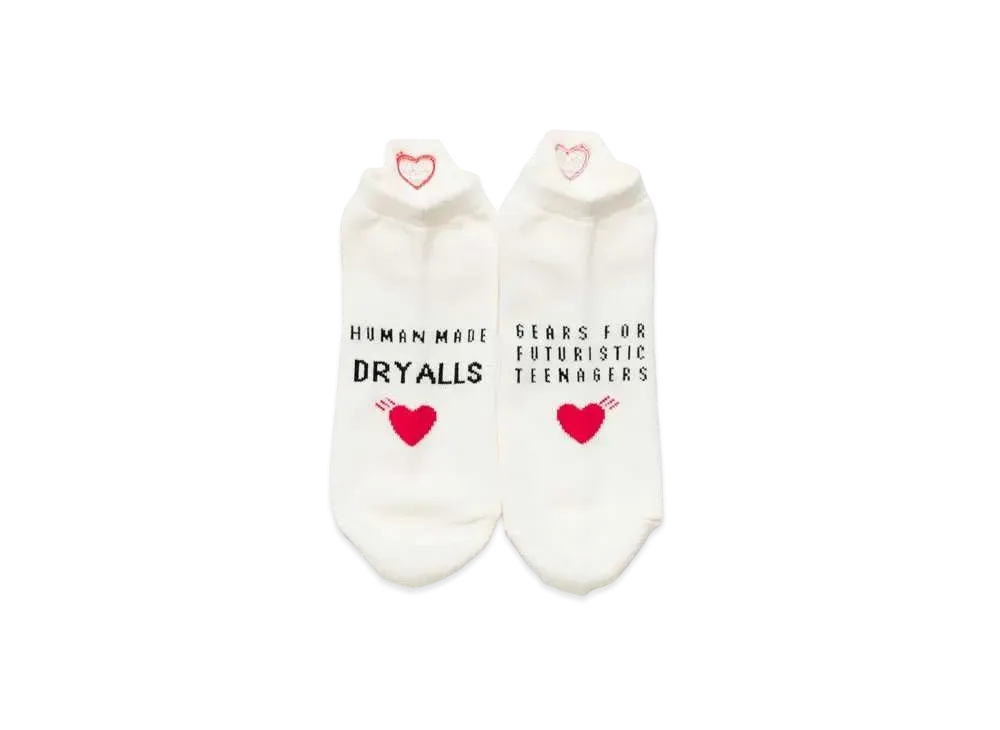 HUMAN MADE HM LOW SOCKS "White"
