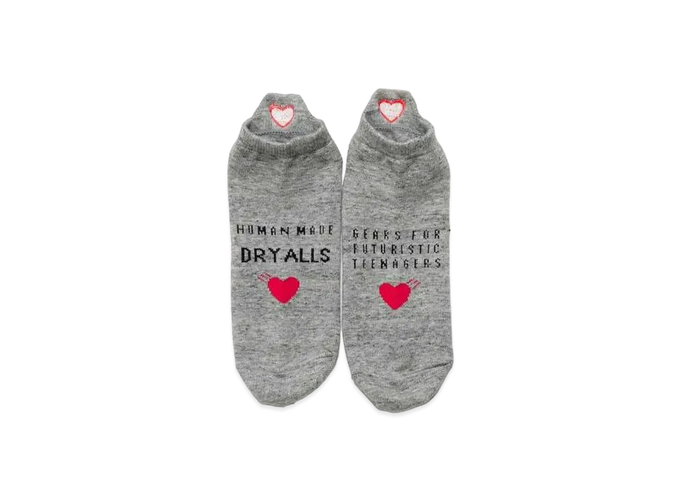 HUMAN MADE HM LOW SOCKS "Grey"