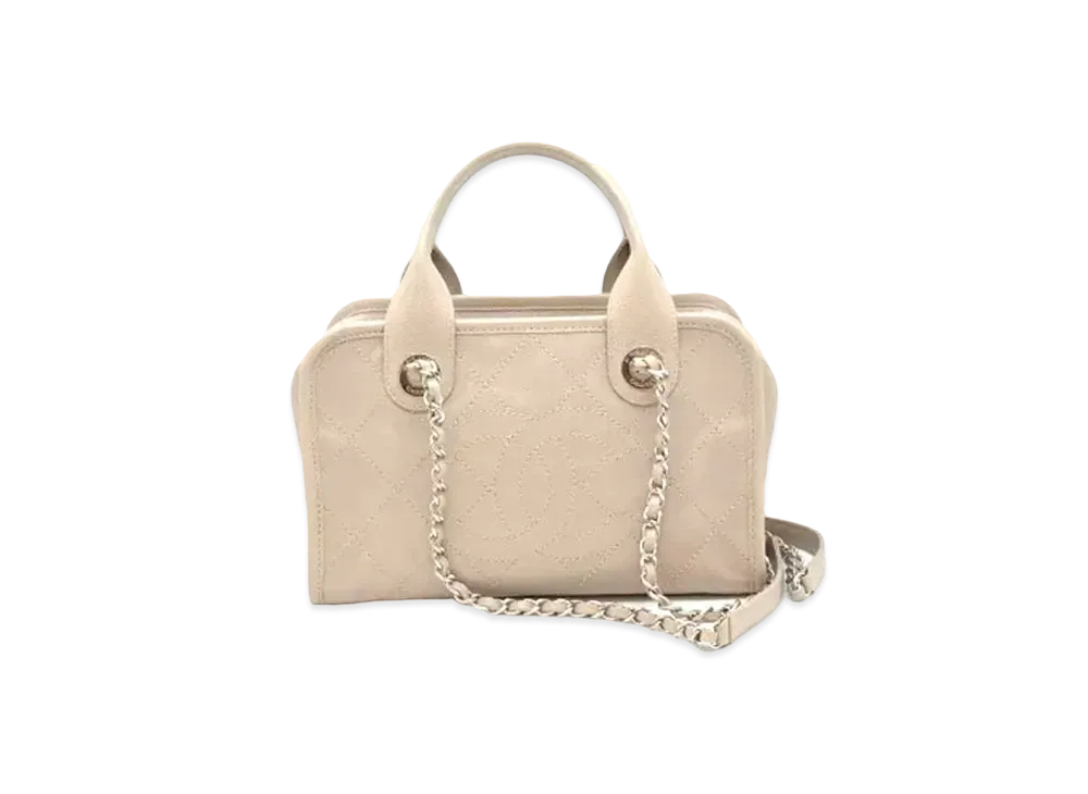 CHANEL Deauville 2Way W Chain Shoulder Bag