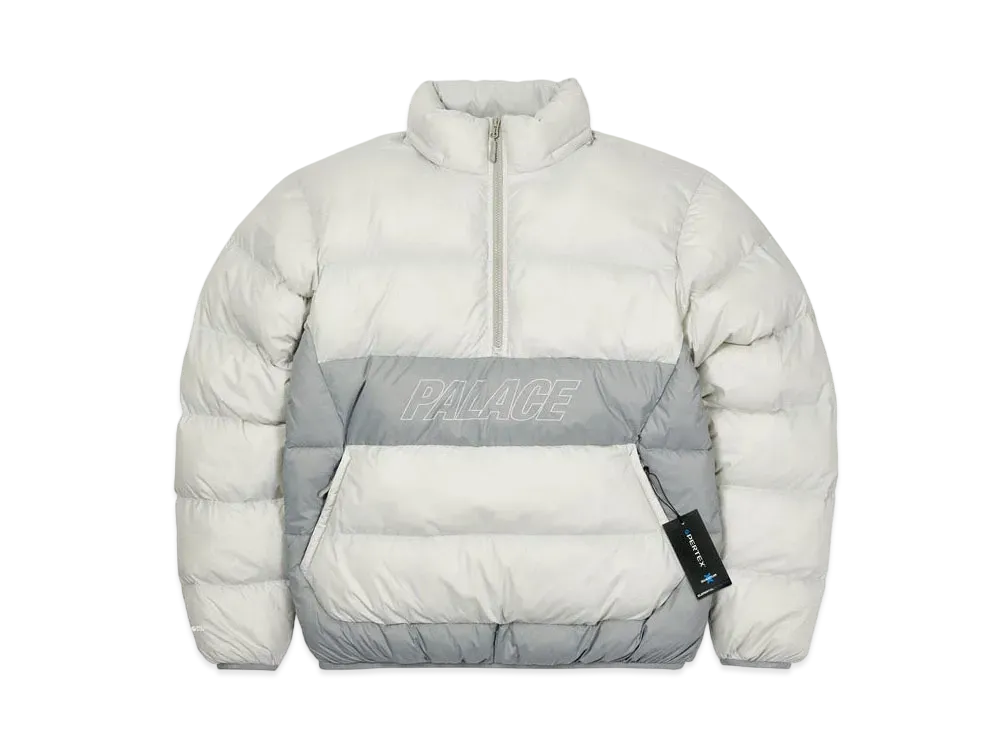 PALACE PAL-TEX HALF ZIP PUFFA "Grey"