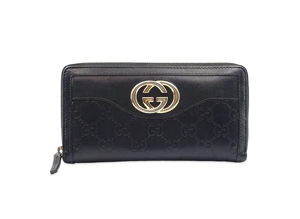 GUCCI Guccissima Sukey Round Zip Wallet