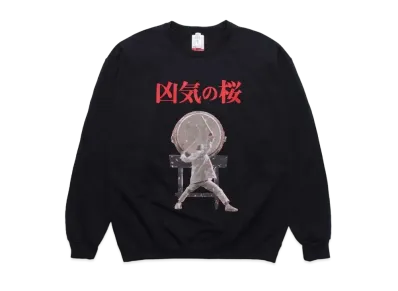 WACKO MARIA KYOKI NO SAKURA / CREW NACK SWEAT "Black"