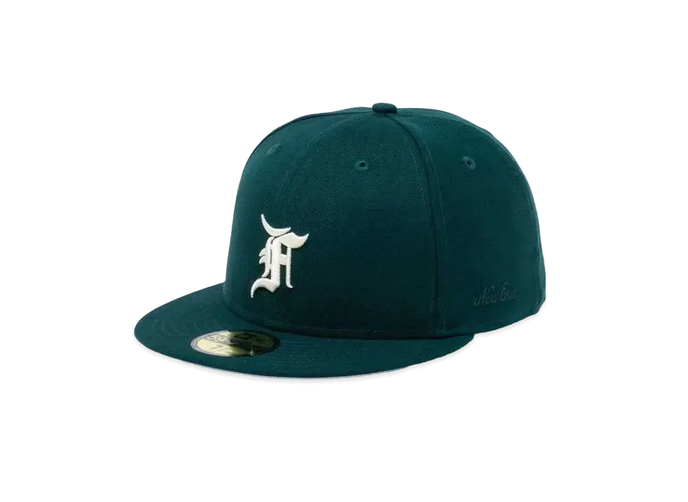 NEW ERA FEAR OF GOD ESSENTIALS 59FIFTY F LOGO "Dark Green"