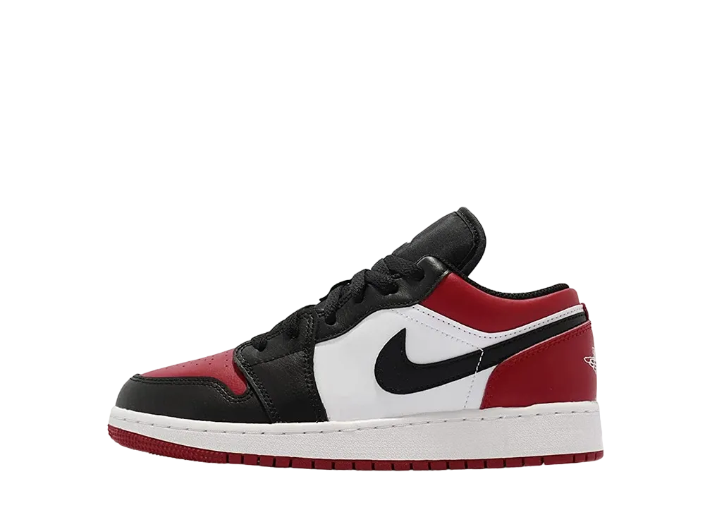 Nike GS Air Jordan 1 Low "Bred Toe"