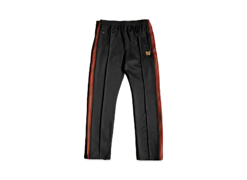 Needles x END. NARROW TRACK PANT "Black/Orange"