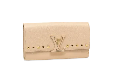 Louis Vuitton Capucines Wallet Taurillon Leather "Beige"