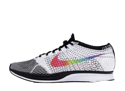 Nike Flyknit Racer Be True "White/Multi Color/Black"