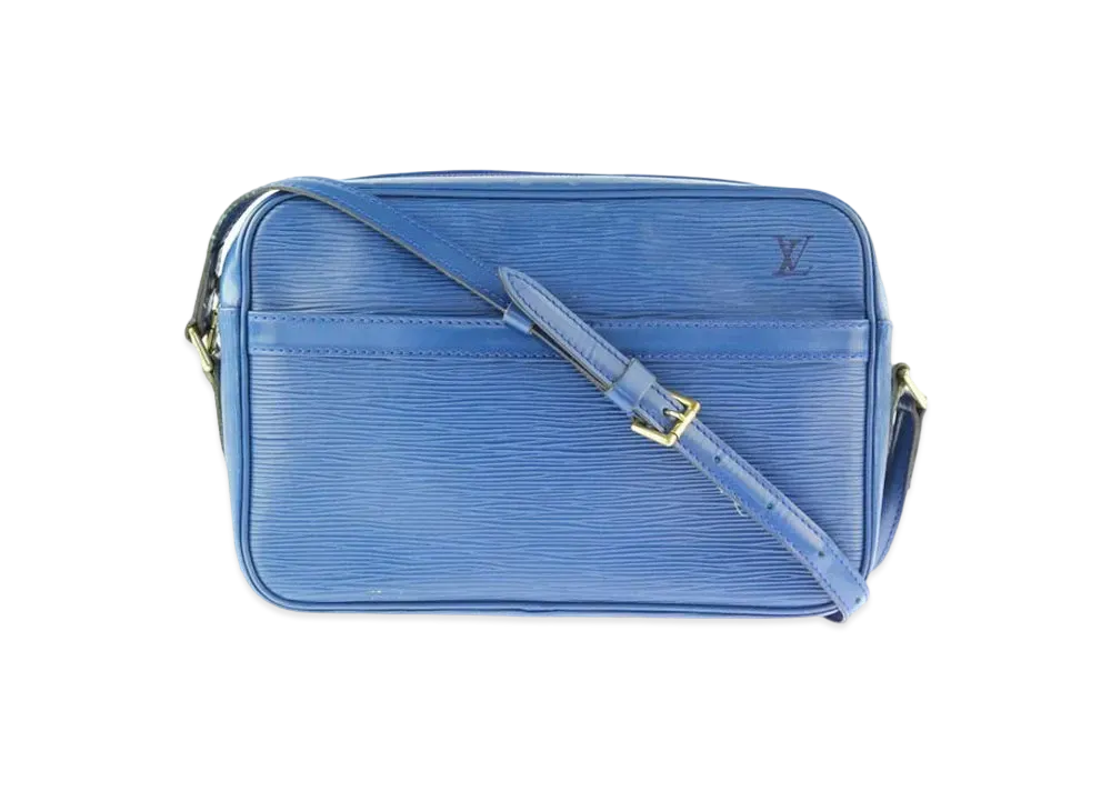 Louis Vuitton Trocadero 27 Epi Leather Cross Body Bag "Blue"