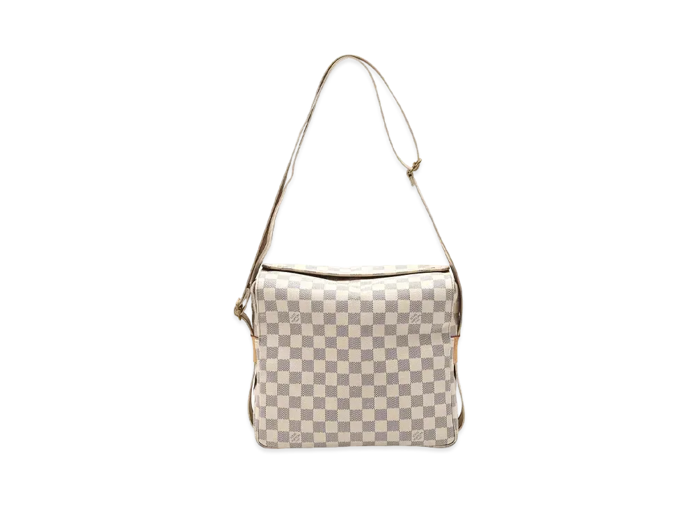 Louis Vuitton Naviglio Damier Azul Shoulder Bag "White"
