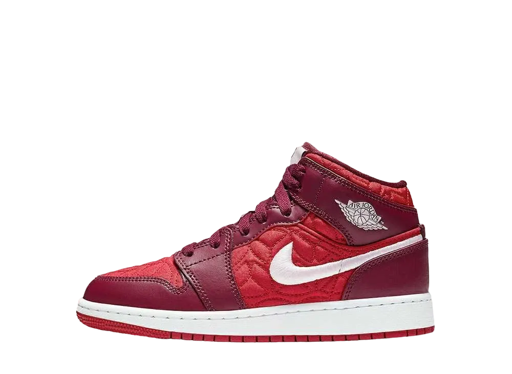 ナイキ GS エアジョーダン1 ミッド SE "レッドキルト"