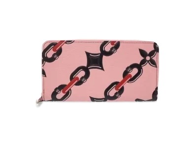 Louis Vuitton Epi Chain Motif Zippy Wallet "Rose"