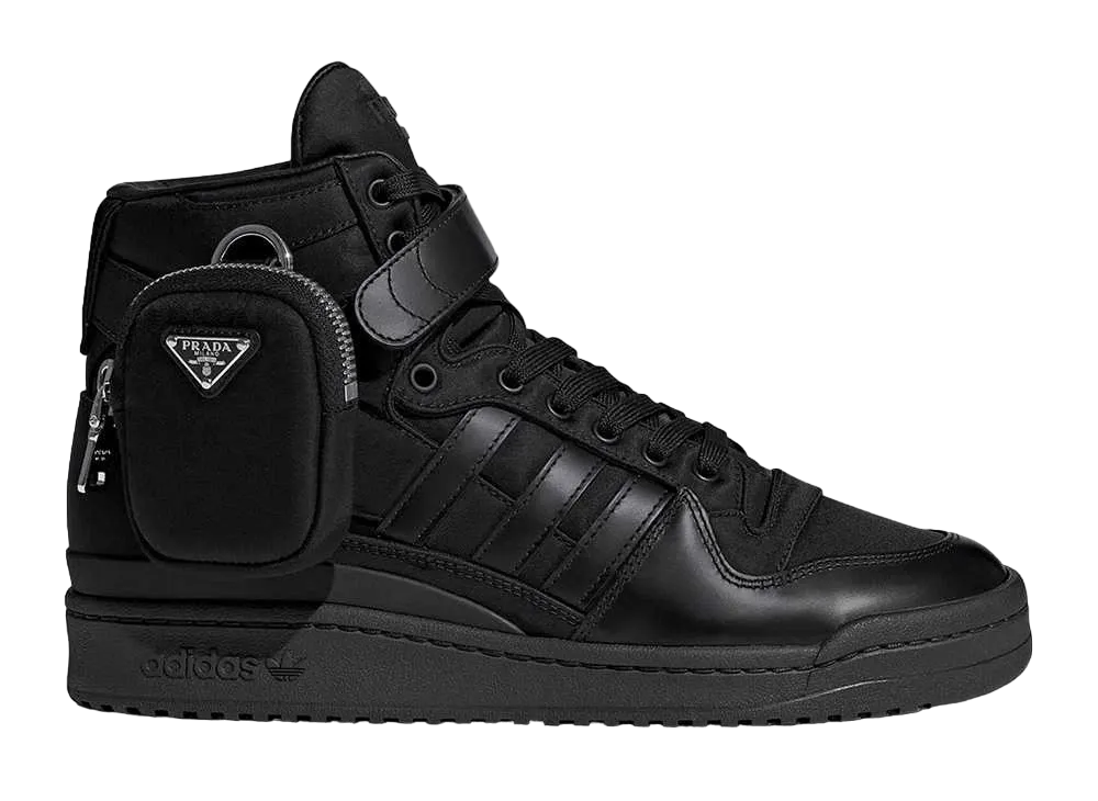 PRADA Re-Nylon × adidas Forum High "Black"