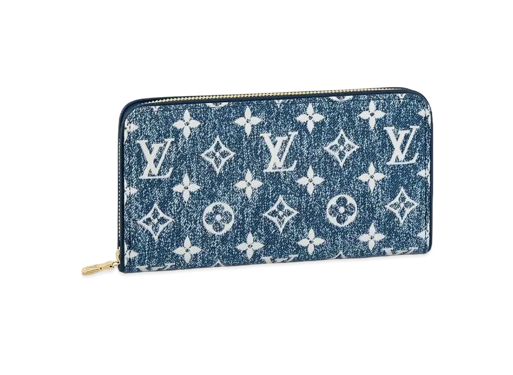 Louis Vuitton Zippy Wallet Monogram Jacquard Denim "Marine"