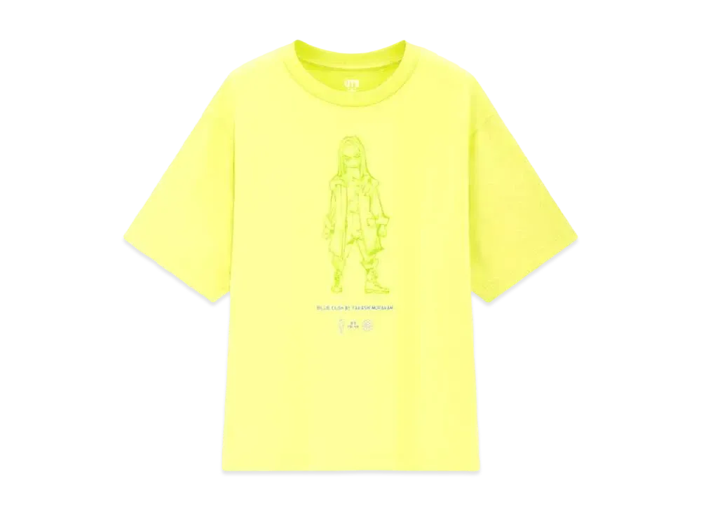 ユニクロ UT x ビリー アイリッシュ x 村上隆 Tシャツ ウーマン "ネオン グリーン"