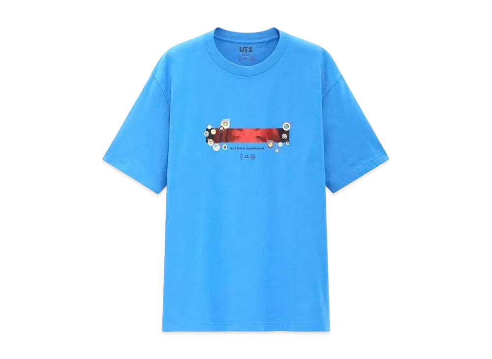 ユニクロ UT x ビリー アイリッシュ x 村上隆 Tシャツ メンズ "ブルー"