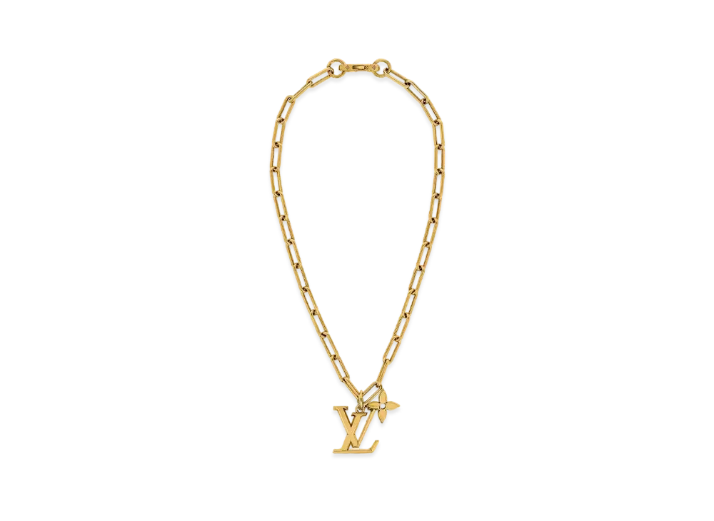 ルイヴィトン ゴールド コリエ・LVフラワー ネックレス MP2890