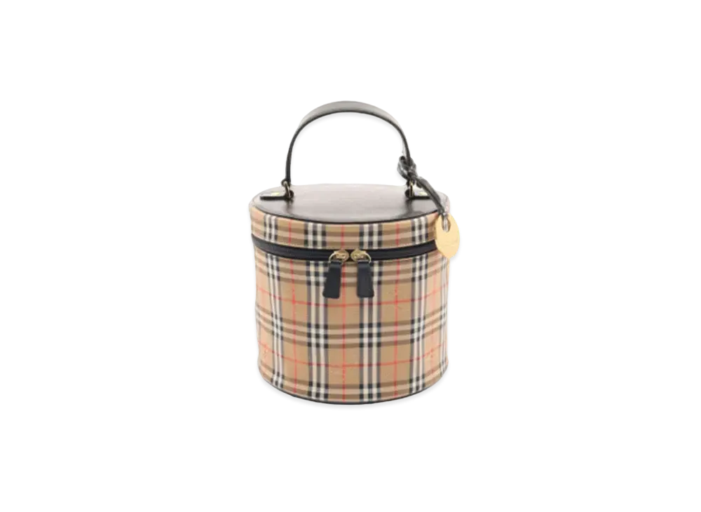 BURBERRY Nova Check Vanity Bag With Burberry's Charm "Beige"