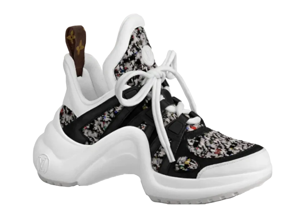 Louis Vuitton Women's Arclight Line Sneakers 1A5SRR "Black White"