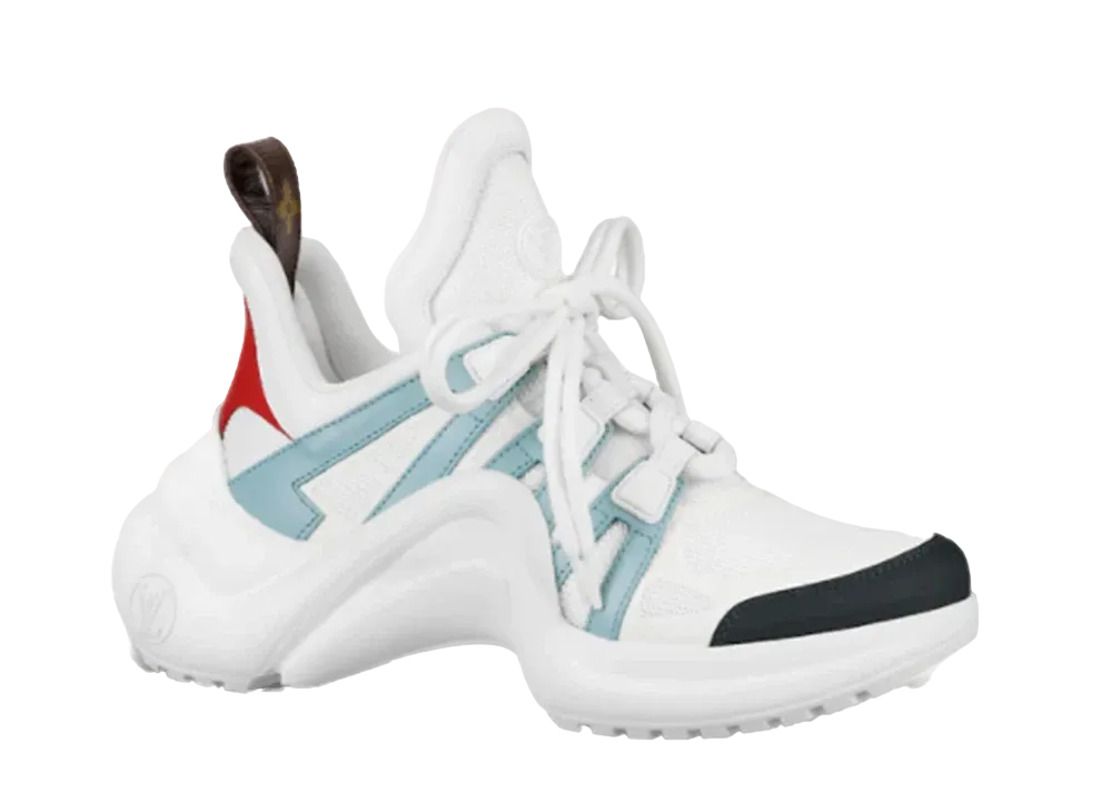 Louis Vuitton Women's Arclight Line Sneakers 1A7QA8 "White Blue"