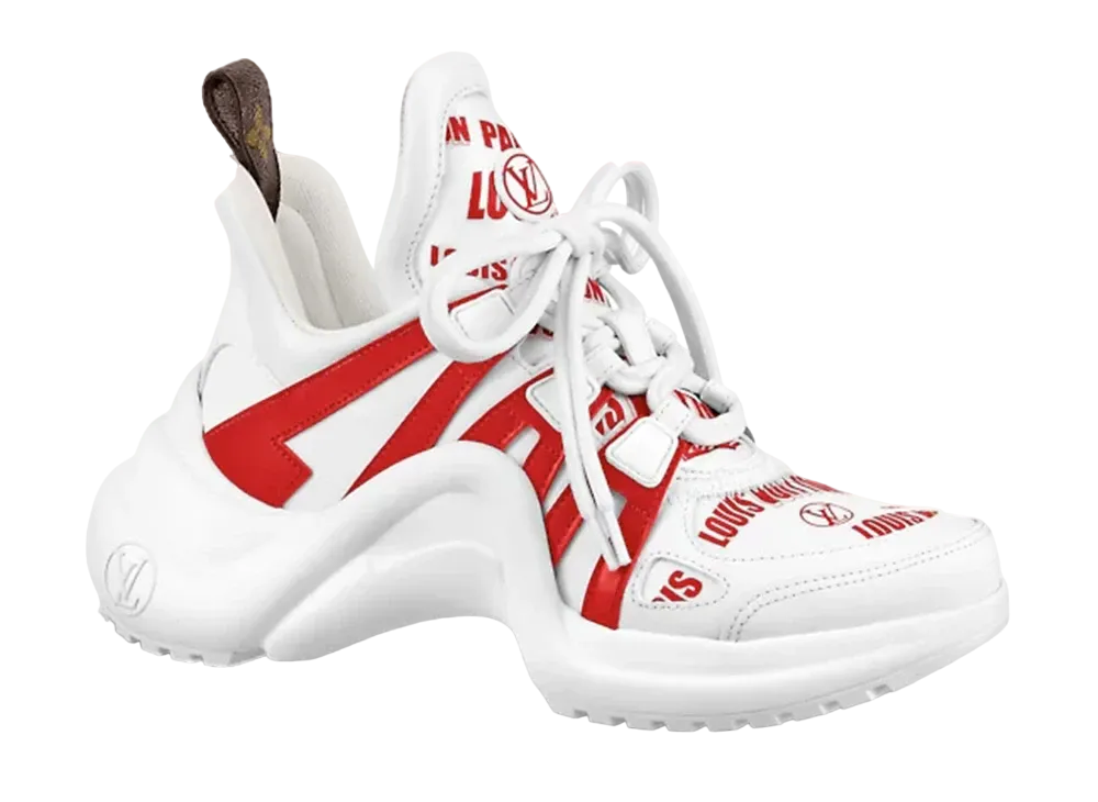 ルイヴィトン アークライト ライン スニーカー "ルージュ"