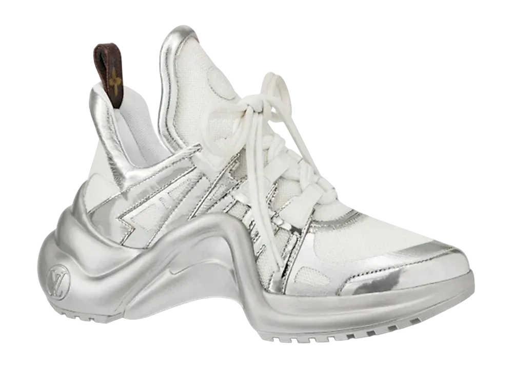 ルイヴィトン アークライト ライン スニーカー "シルバー"