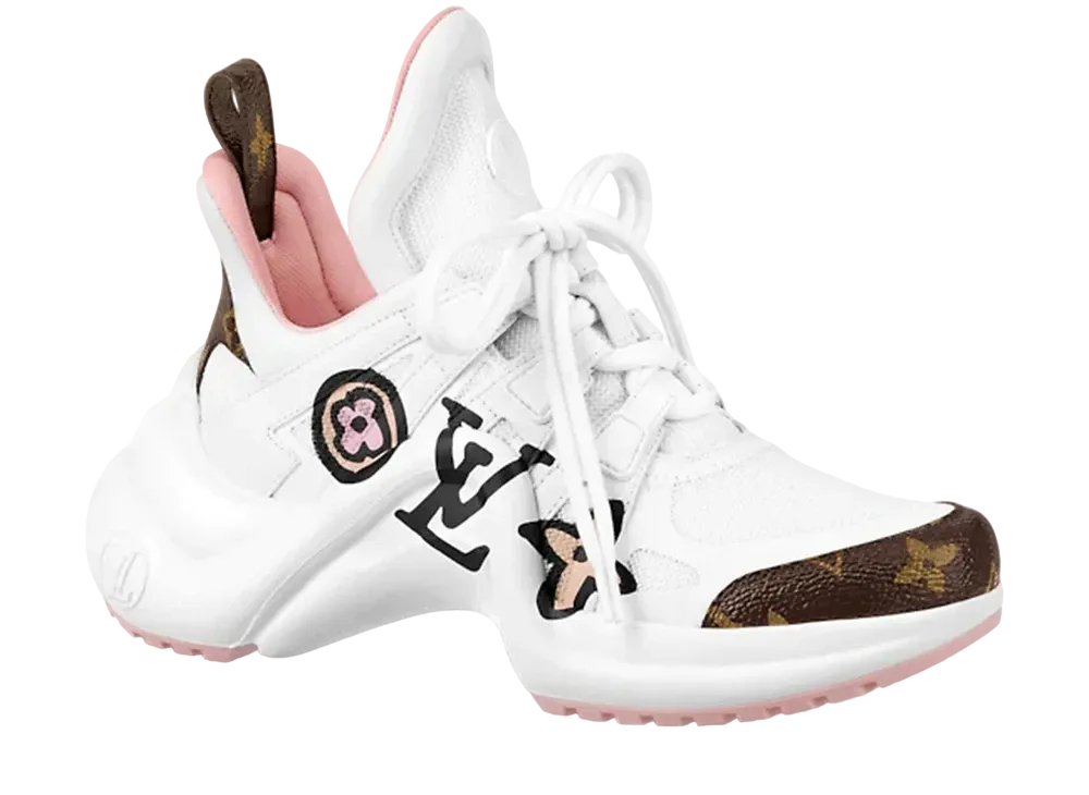 ルイヴィトン アークライト ライン スニーカー "ホワイト"