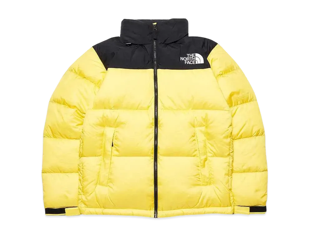 The North Face Nuptse Jacket 2021 "Black × Lightning Yellow"