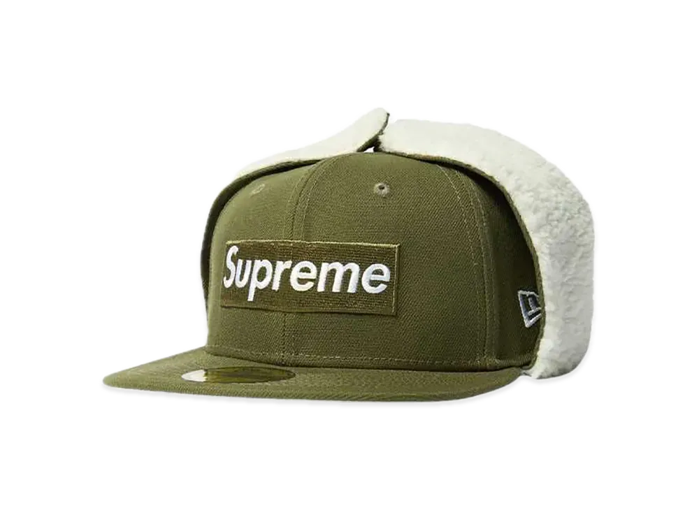 Supreme Earflap Box Logo New Era "Olive"