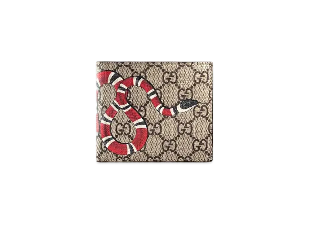 GUCCI(グッチ) ：スネークプリント GGスプリームキャンバス