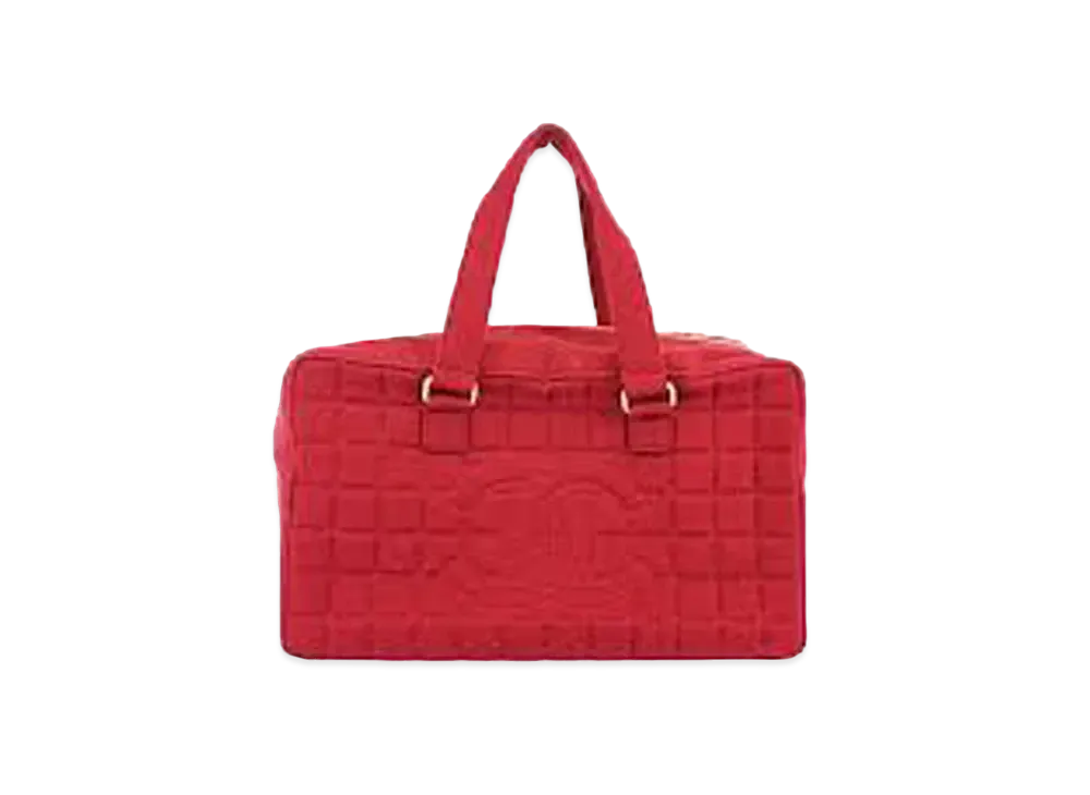 CHANEL Chocolate Bar Hand Bag "Red"