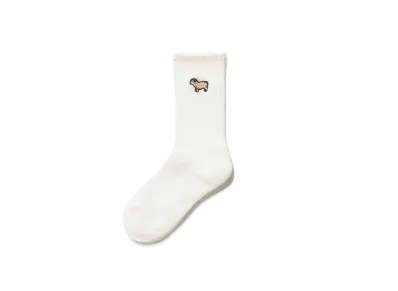 HUMAN MADE PILE SOCKS "White"