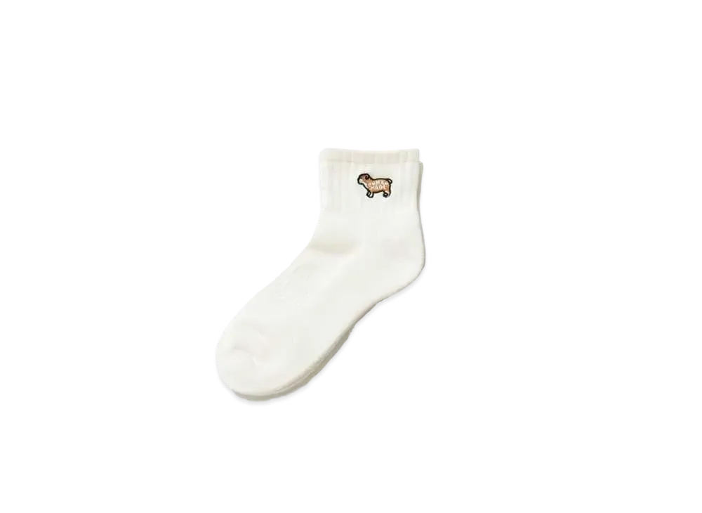 HUMAN MADE SHORT PILE SOCKS "White"