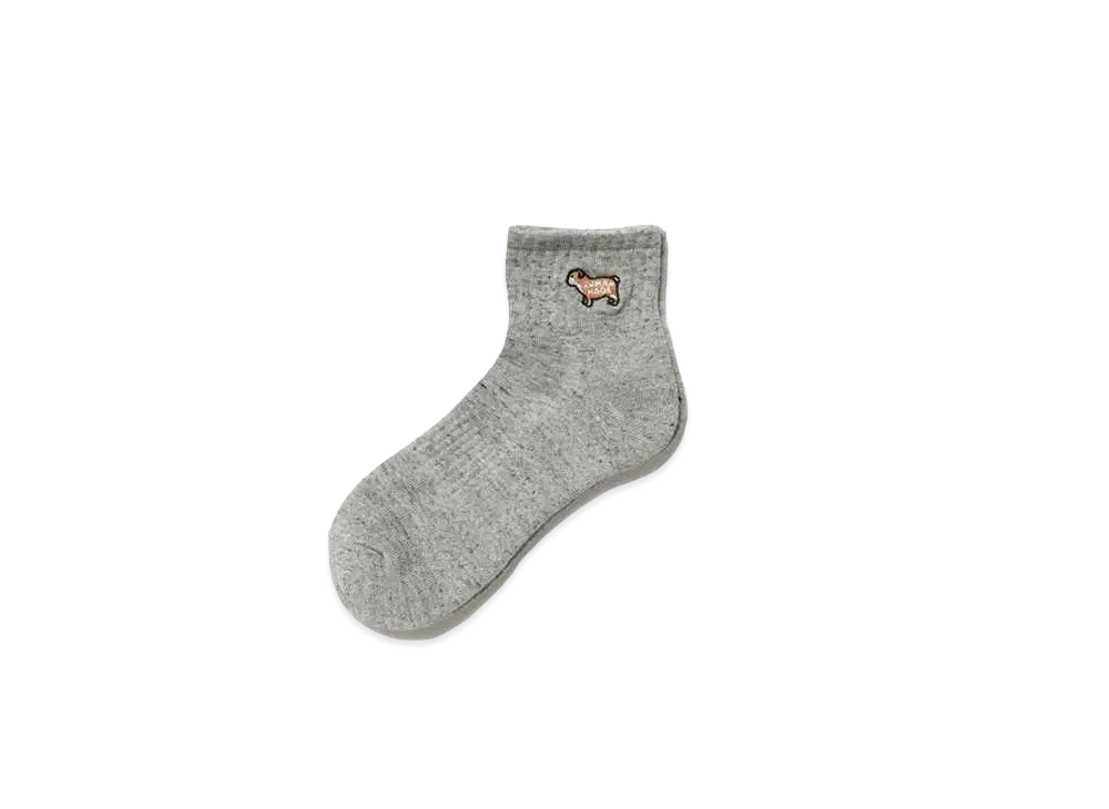 HUMAN MADE SHORT PILE SOCKS "Grey"