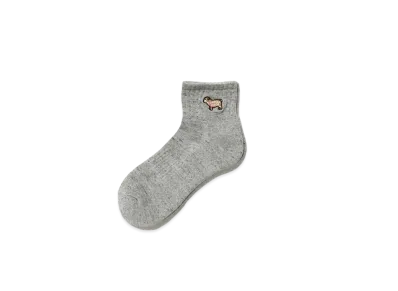 HUMAN MADE SHORT PILE SOCKS "Grey"