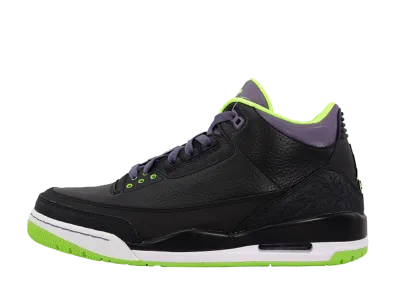 Nike Air Jordan 3 Retro "Black/Electric Green/Canyon Purple White"