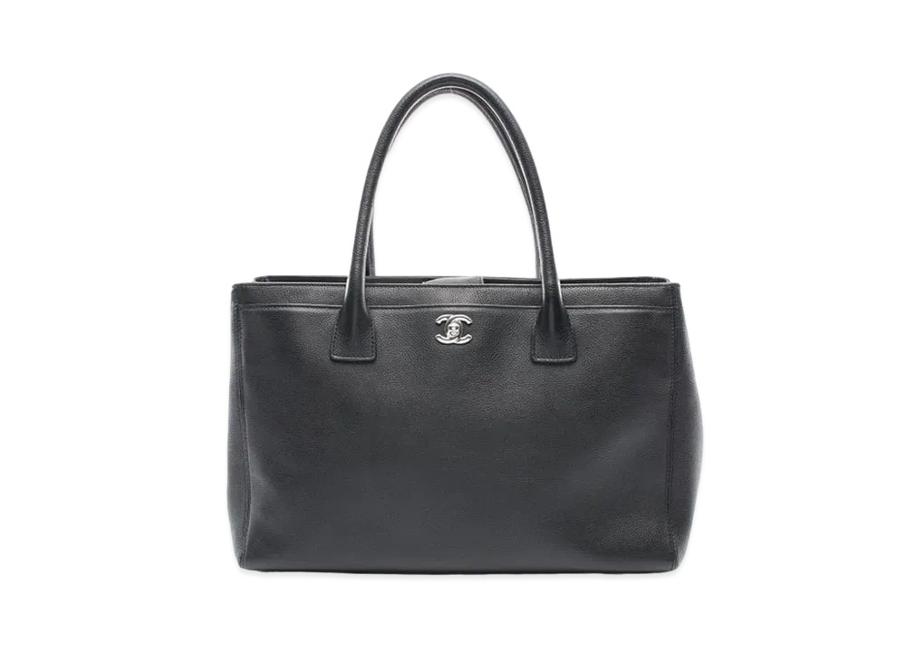 CHANEL Caviar Skin Executive Tote Bag "Black"