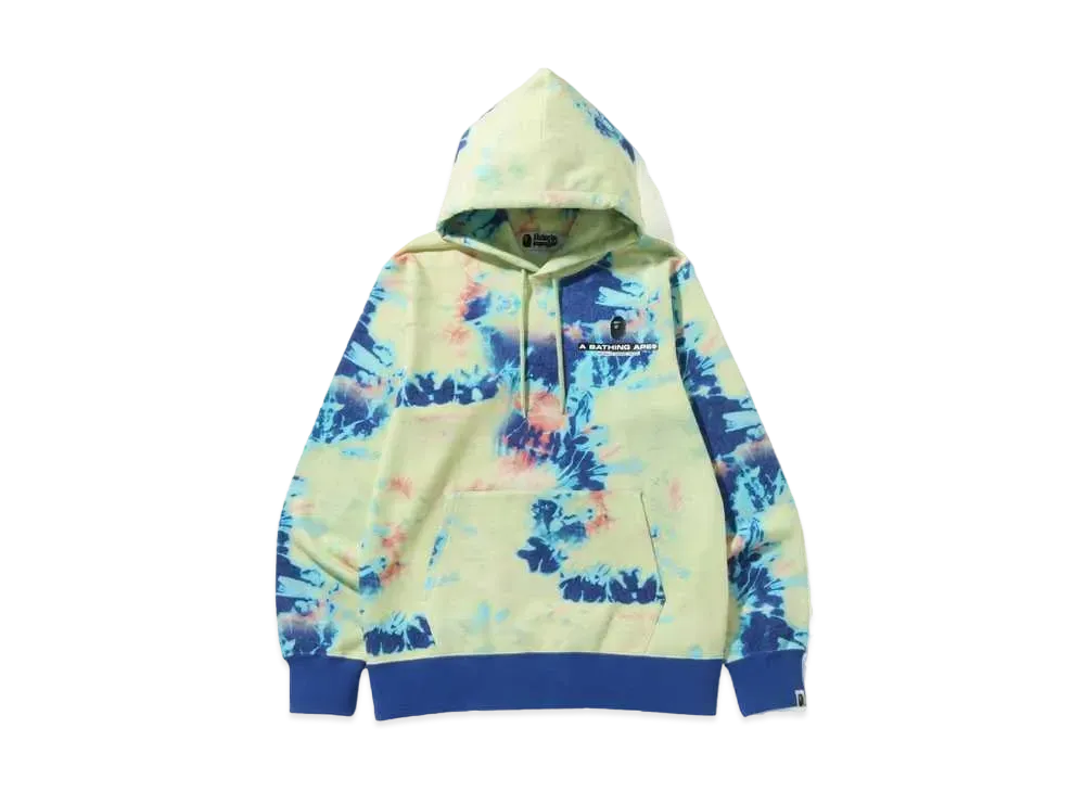 A BATHING APE TIE DYE PULLOVER HOODIE "Multi"