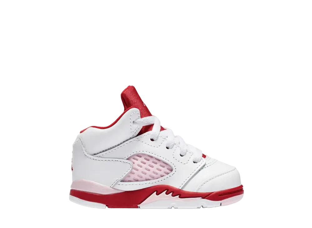 Nike TD Air Jordan 5 Retro "White/Pink/Red"