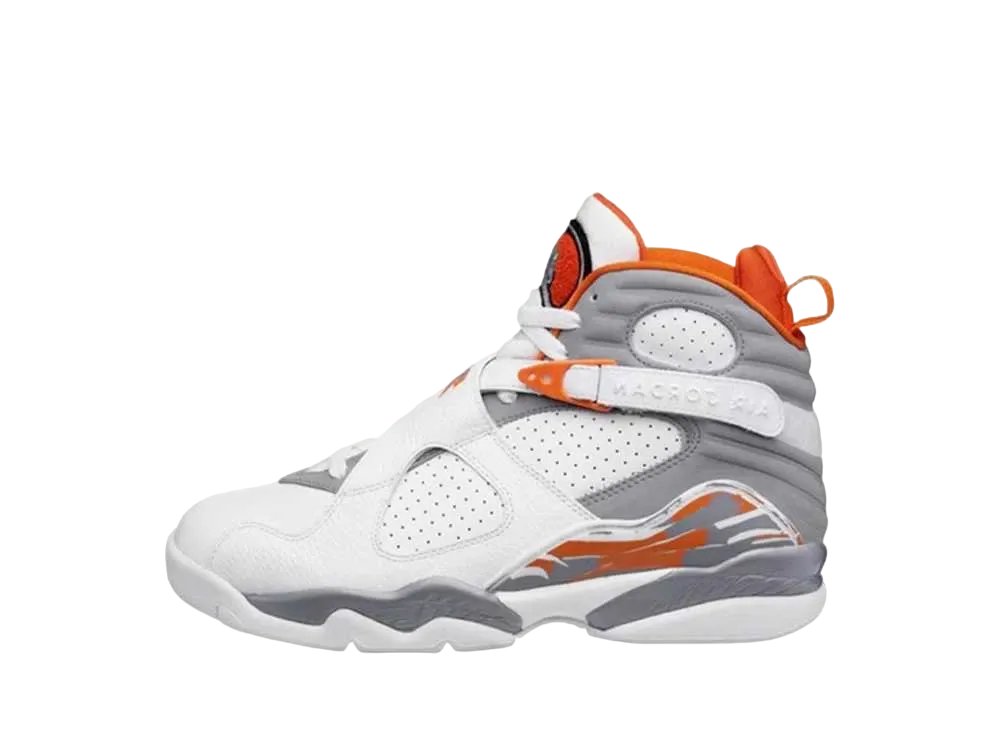 ナイキ GS エアジョーダン8 レトロ "オレンジホワイト"