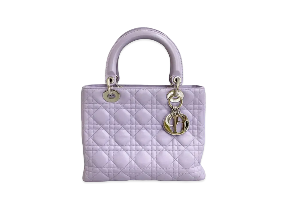 Dior Lady Dior Cannage Bag Lambskin "Lavender"