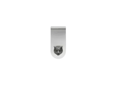 GUCCI Cat Head Money Clip "Silver"