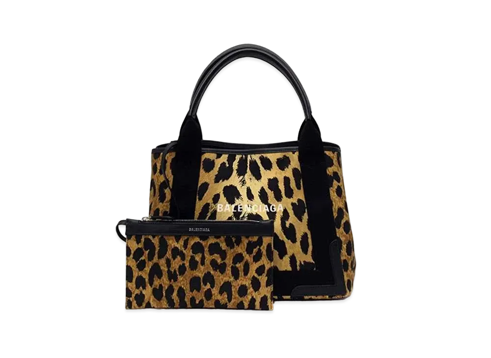 Balenciaga Navy Cabas Tote Bag S