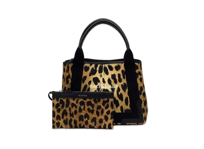 Balenciaga Navy Cabas Tote Bag S