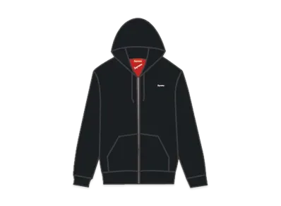 Supreme Small Box Thermal Zip-Up Sweat "Black"