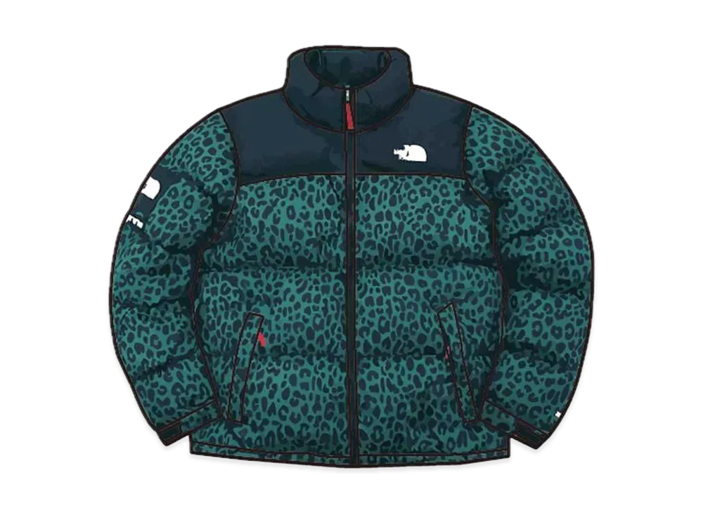 Supreme The North Face Nuptse Down Jacket "Green Leopard"