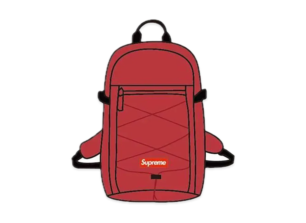 Supreme 17FW Backpack "Red"
