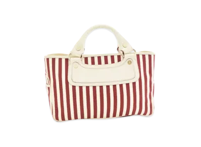CELINE Stripe Boogie bag "Red/White"