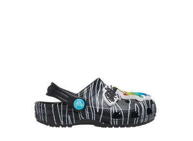 ロン・イングリッシュ × パーティ アニマルズ × クロックス PS クラシック クロッグ "ゼブラ ブラック"(キッズ)