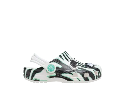 ロン・イングリッシュ × パーティ アニマルズ × クロックス PS クラシック クロッグ "ゼブラ ホワイト"(キッズ)