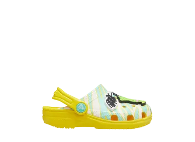 ロン・イングリッシュ × パーティ アニマルズ × クロックス TD クラシック クロッグ "ゼブラ イエロー"(キッズ)